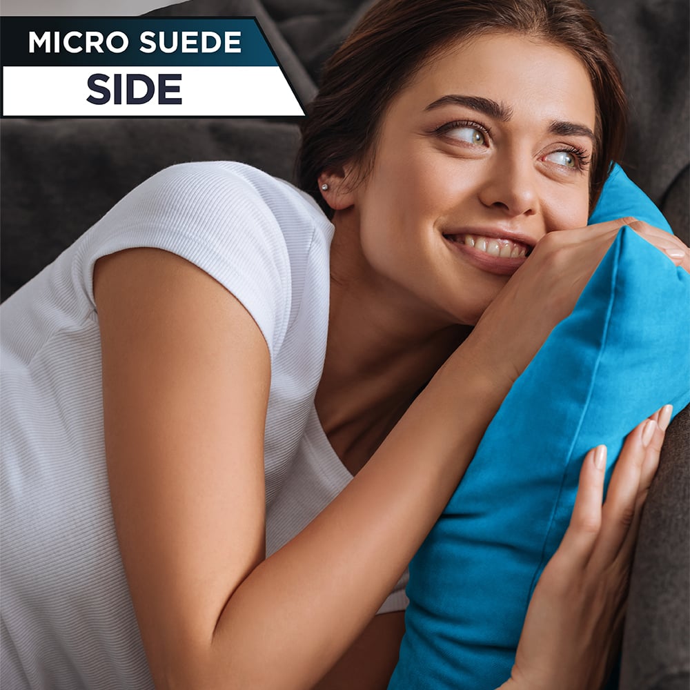12x20 Throw Pillow - 2 PCS Luxurious Premium Pillow with Reversible Cover Microsuede/Microplush Fabric. Forever Fluffy, Outstanding Beauty & Support. Soft & Beyond Comfortable