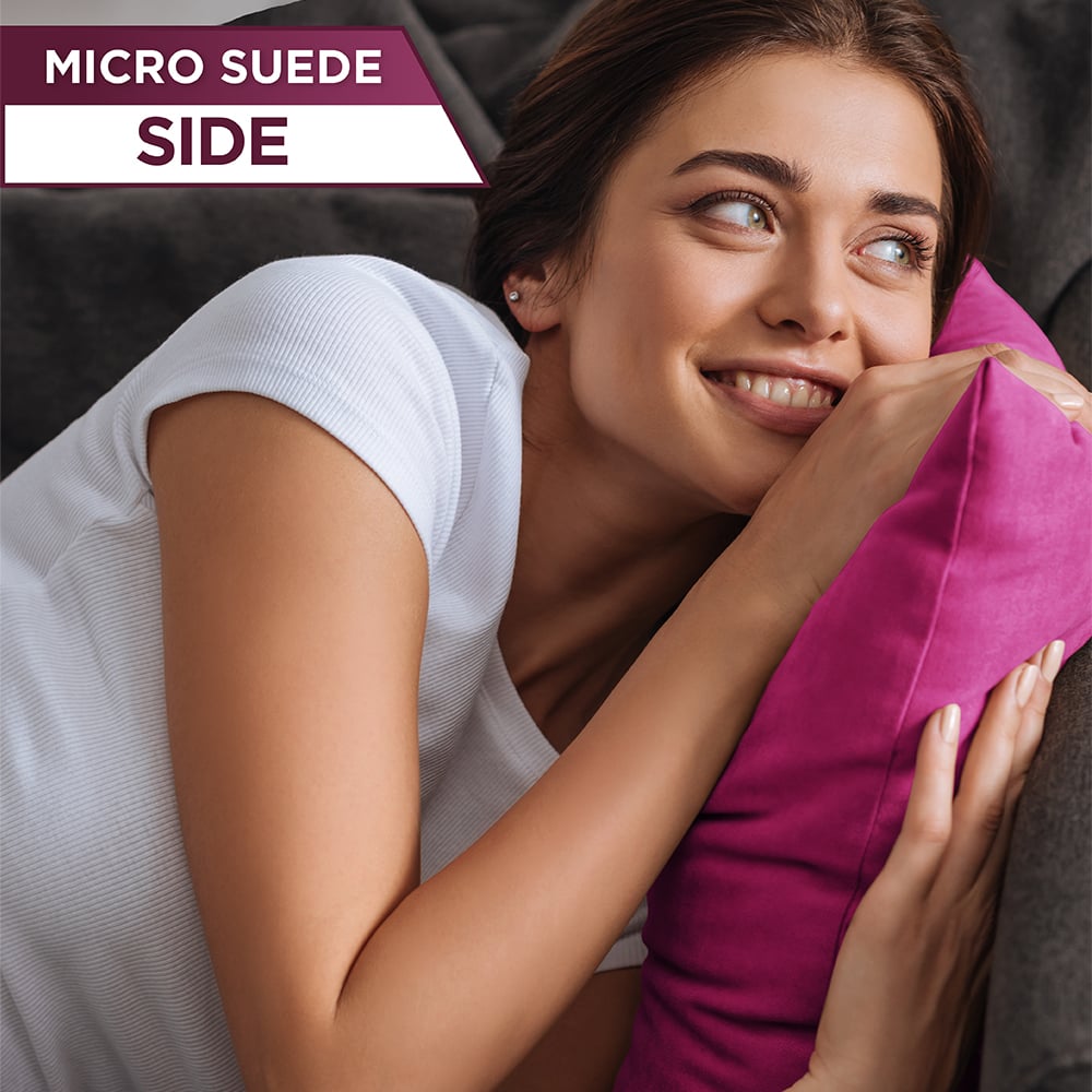 12x20 Throw Pillow - 2 PCS Luxurious Premium Pillow with Reversible Cover Microsuede/Microplush Fabric. Forever Fluffy, Outstanding Beauty & Support. Soft & Beyond Comfortable