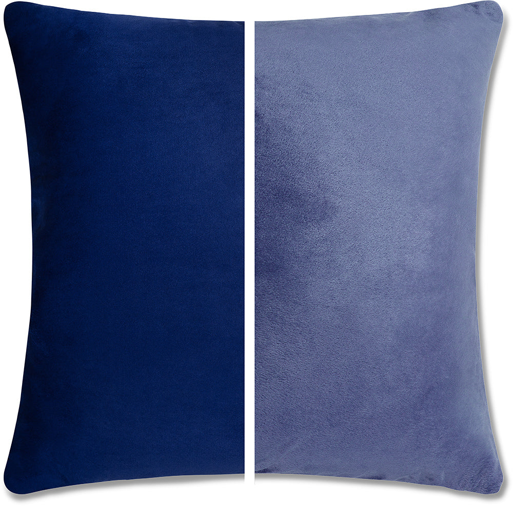 16x16 Throw Pillow - 2 PCS / 4 Sided Luxurious Premium Pillow with Reversible Cover Microsuede/Microplush Fabric. Forever Fluffy, Outstanding Beauty & Support. Soft & Beyond Comfortable