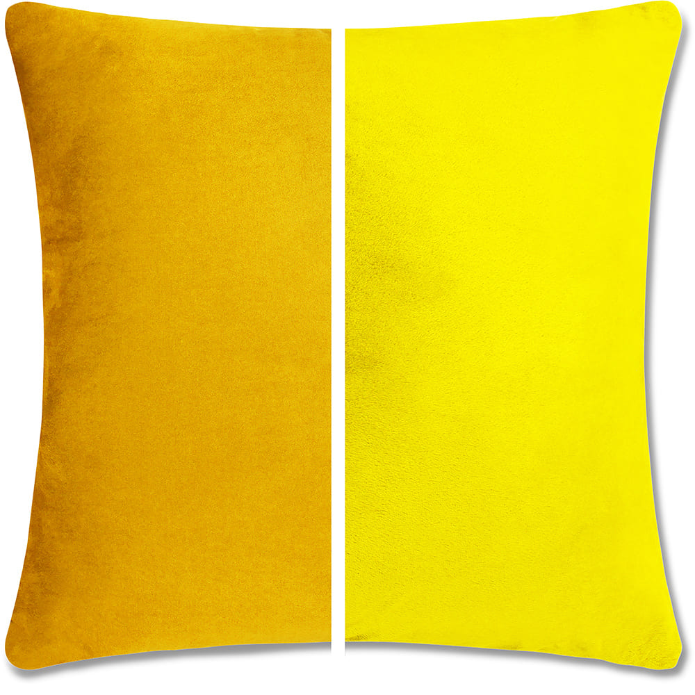 16x16 Throw Pillow - 2 PCS / 4 Sided Luxurious Premium Pillow with Reversible Cover Microsuede/Microplush Fabric. Forever Fluffy, Outstanding Beauty & Support. Soft & Beyond Comfortable