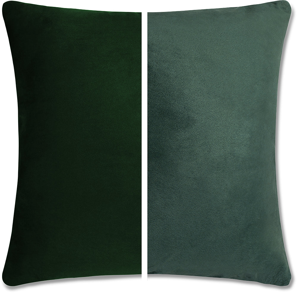 16x16 Throw Pillow - 2 PCS / 4 Sided Luxurious Premium Pillow with Reversible Cover Microsuede/Microplush Fabric. Forever Fluffy, Outstanding Beauty & Support. Soft & Beyond Comfortable