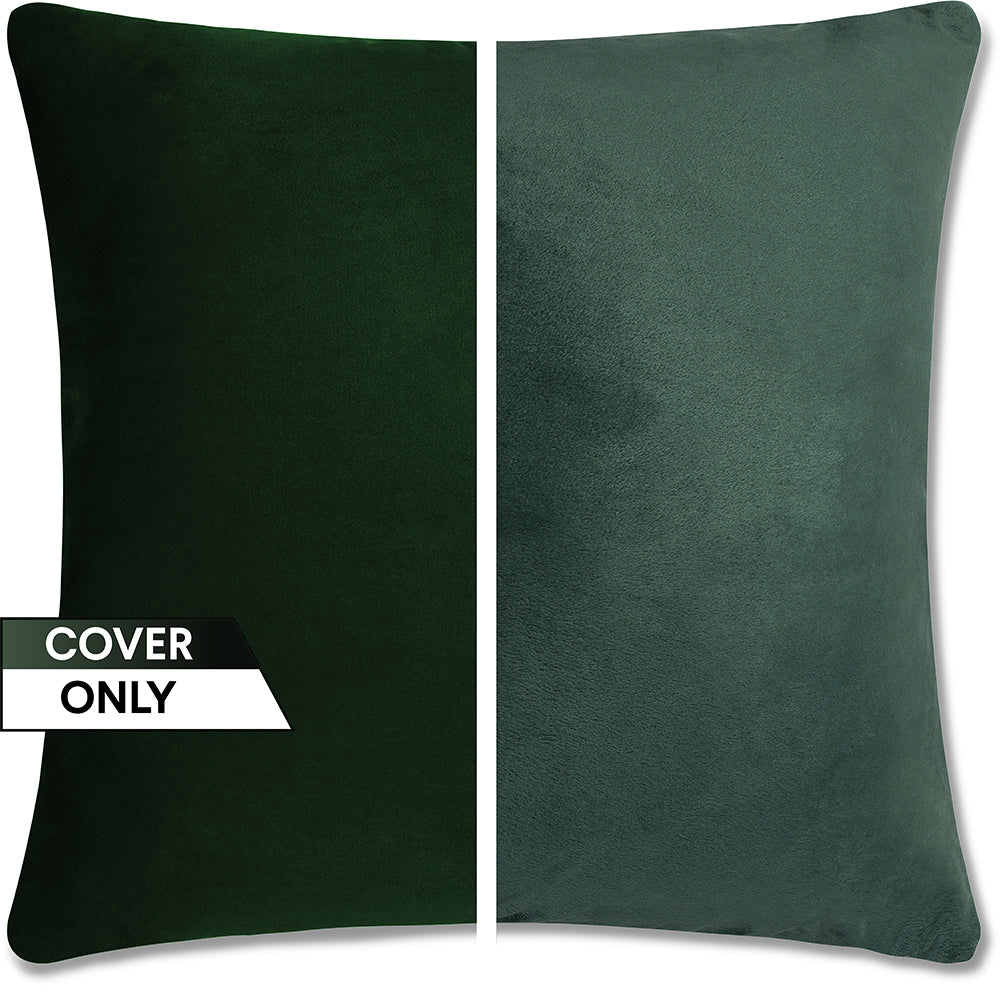 16x16 Throw Pillow - 2 PCS / 4 Sided Luxurious Premium Pillow with Reversible Cover Microsuede/Microplush Fabric. Forever Fluffy, Outstanding Beauty & Support. Soft & Beyond Comfortable