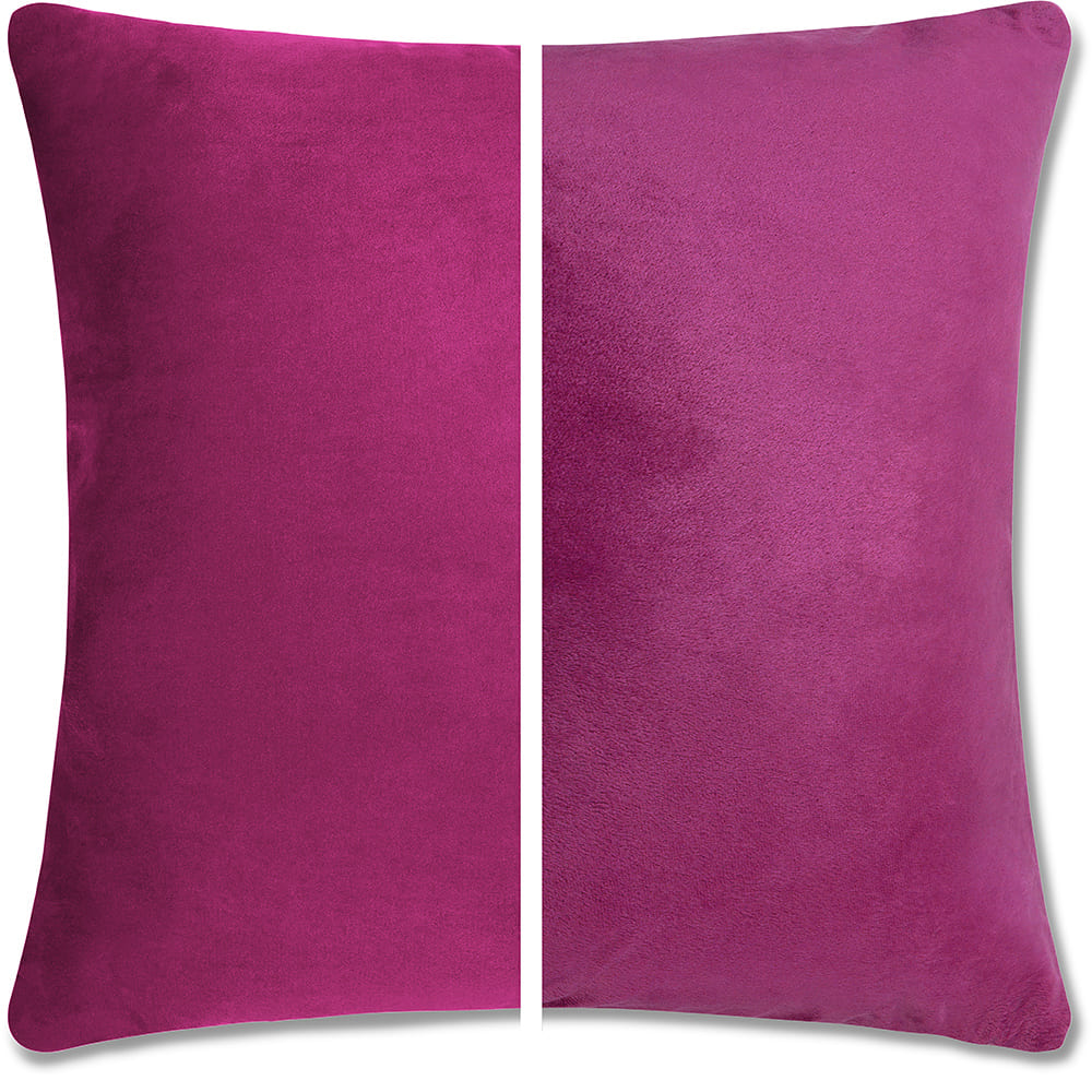 16x16 Throw Pillow - 2 PCS / 4 Sided Luxurious Premium Pillow with Reversible Cover Microsuede/Microplush Fabric. Forever Fluffy, Outstanding Beauty & Support. Soft & Beyond Comfortable