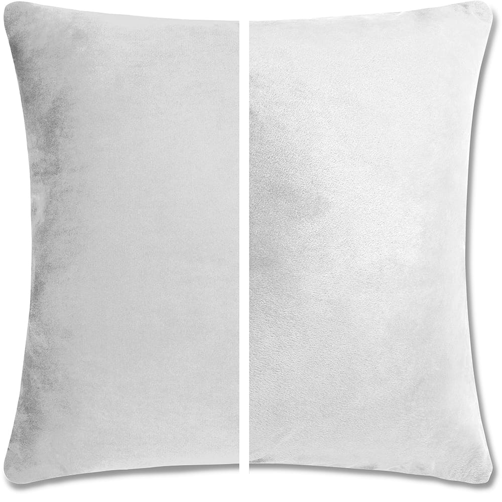 16x16 Throw Pillow - 2 PCS / 4 Sided Luxurious Premium Pillow with Reversible Cover Microsuede/Microplush Fabric. Forever Fluffy, Outstanding Beauty & Support. Soft & Beyond Comfortable