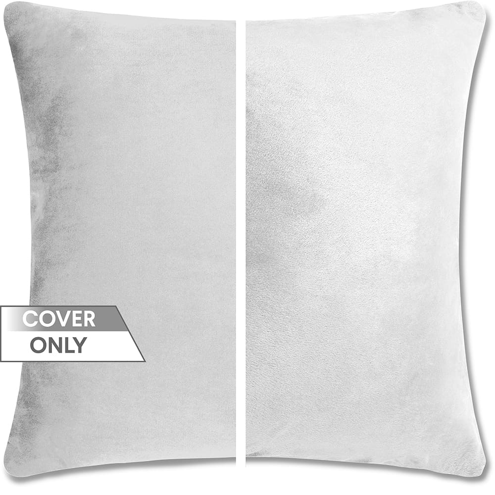 16x16 Throw Pillow - 2 PCS / 4 Sided Luxurious Premium Pillow with Reversible Cover Microsuede/Microplush Fabric. Forever Fluffy, Outstanding Beauty & Support. Soft & Beyond Comfortable